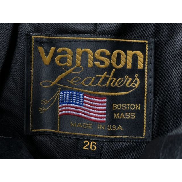 VANSON - 新品 USA製 バンソン レザーパンツ C22 希少サイズ 26インチ ...