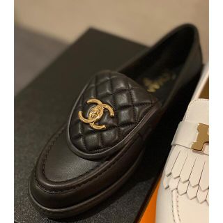 正規品 CHANEL シャネル ローファー ボルドー ワイン 24㎝