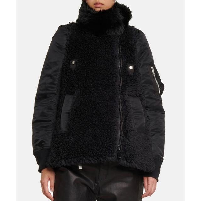 sacai(サカイ)のrou様専用　sacai Faux fur bomber jacket レディースのジャケット/アウター(ブルゾン)の商品写真