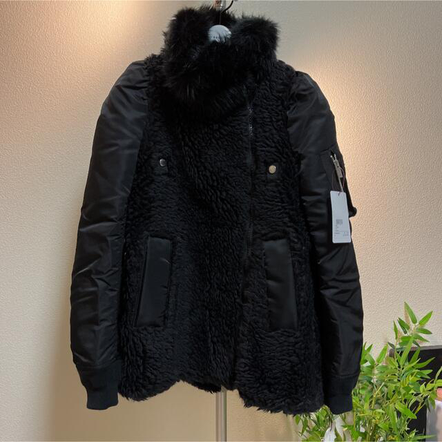 sacai(サカイ)のrou様専用　sacai Faux fur bomber jacket レディースのジャケット/アウター(ブルゾン)の商品写真