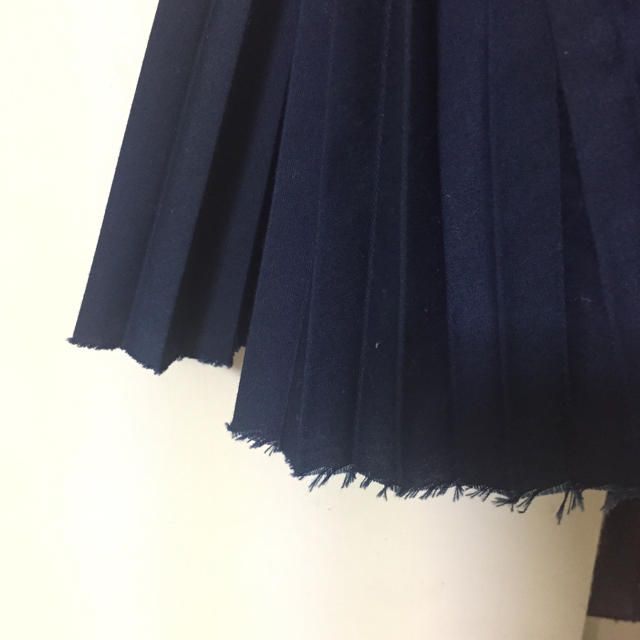 sacai luck(サカイラック)のsacai luck サイドプリーツボックススカート レディースのスカート(ひざ丈スカート)の商品写真