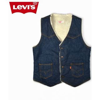 リーバイス(Levi's)の70s USA製 リーバイス 60606-0217 デニム ボア ベスト(ベスト)