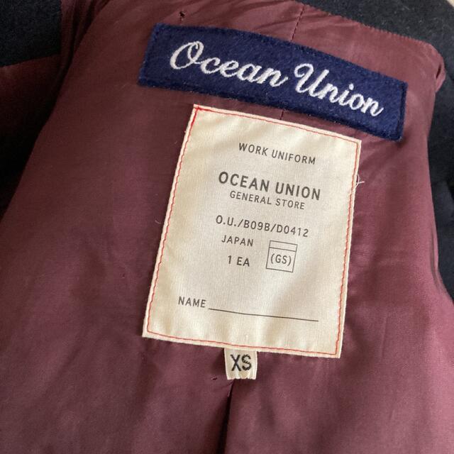 OCEAN UNION ウール コート　日本製　メルトンコートジャケット/アウター