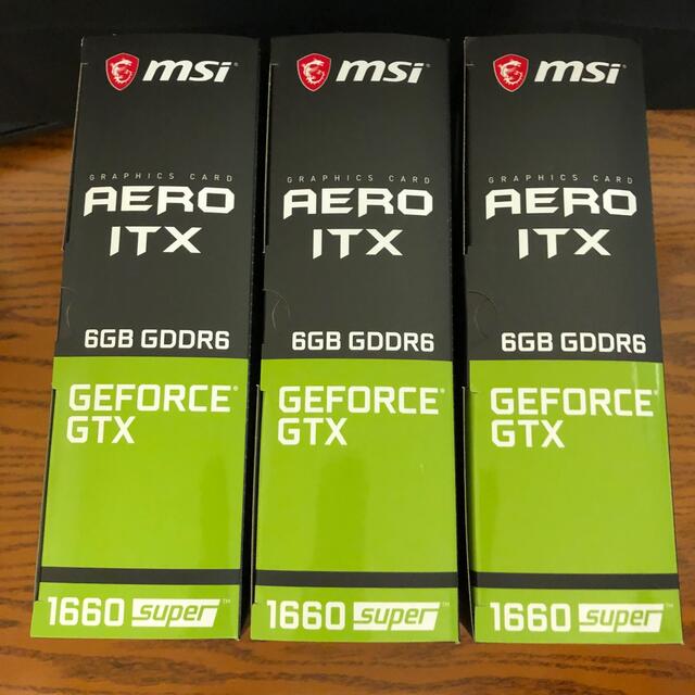 スマホ/家電/カメラMSI GTX 1660 SUPER 3個セット