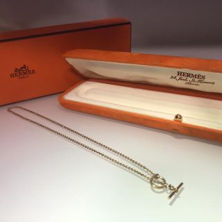 限定価格!美品レア!HERMESエルメスk18エシャペゴールドチェーンネックレス