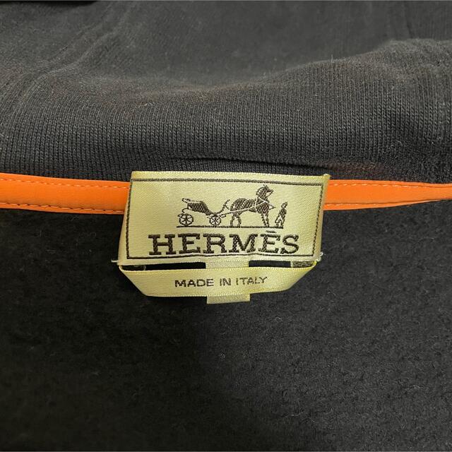 Hermes(エルメス)のHERMES エルメス パーカー ジップアップ ネイビー オレンジ メンズのトップス(パーカー)の商品写真