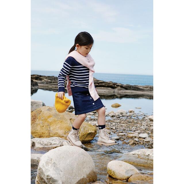 PETIT BATEAU(プチバトー)の新品未使用  プチバトー  デニム  スカート  6ans キッズ/ベビー/マタニティのキッズ服女の子用(90cm~)(スカート)の商品写真