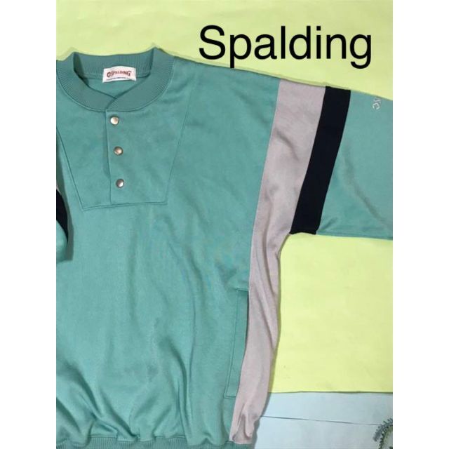 SPALDING(スポルディング)のSpaldingスポルディング　ミントグリーン長袖　L メンズのトップス(ジャージ)の商品写真