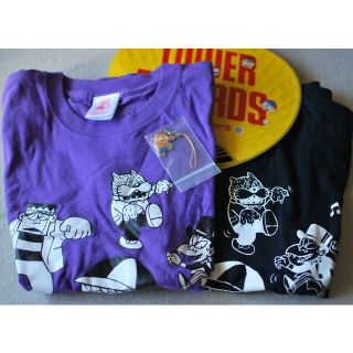 【未使用】怪物くん　タワレココラボ半袖Ｔシャツ２枚＋うちわ＋ストラップ(Tシャツ/カットソー(半袖/袖なし))