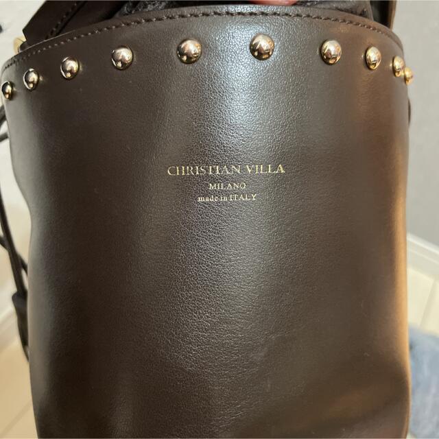 CHRISTIAN VILLA(クリスチャンヴィラ)のクリスチャンヴィラ　スタッズ　バケツバッグ　ショルダーバッグ レディースのバッグ(ショルダーバッグ)の商品写真