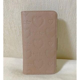 サマンサタバサプチチョイス(Samantha Thavasa Petit Choice)の【中古】サマンサタバサプチチョイス☆フラワーハート型押しiPhoneケース(iPhoneケース)