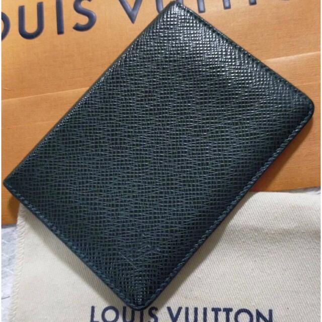 LOUIS VUITTON(ルイヴィトン)の【美品】ルイヴィトン タイガ 二つ折りパスケース　名刺入れ メンズのファッション小物(名刺入れ/定期入れ)の商品写真