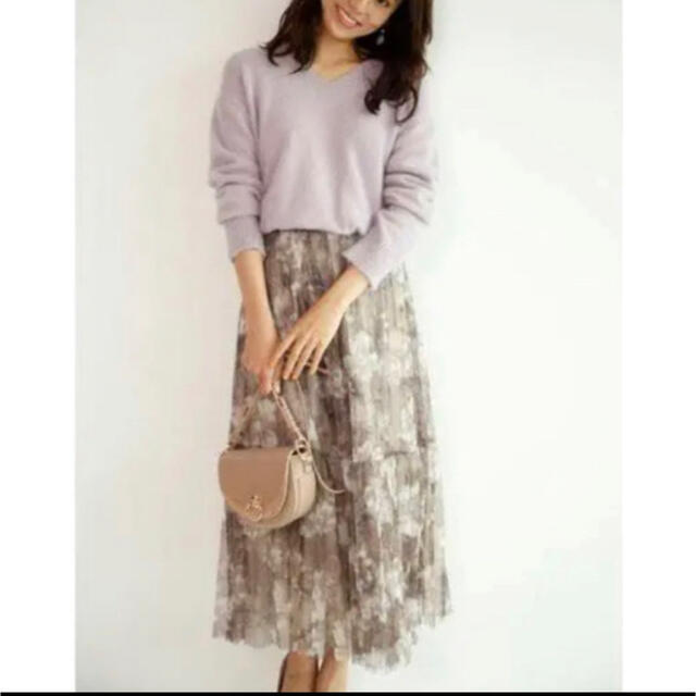 JUSGLITTY(ジャスグリッティー)のチュールフラワープリントスカート♡ジャスグリッティー レディースのスカート(ロングスカート)の商品写真