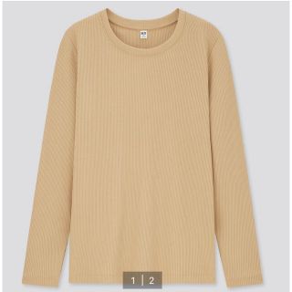 ユニクロ(UNIQLO)のリブクルーネックT(Tシャツ(長袖/七分))