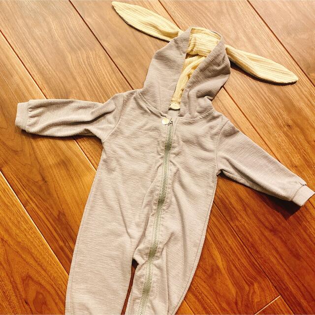 カバーオール ロンパース　80 KIDS TALES ベビー服　うさぎ　アウター キッズ/ベビー/マタニティのベビー服(~85cm)(カバーオール)の商品写真