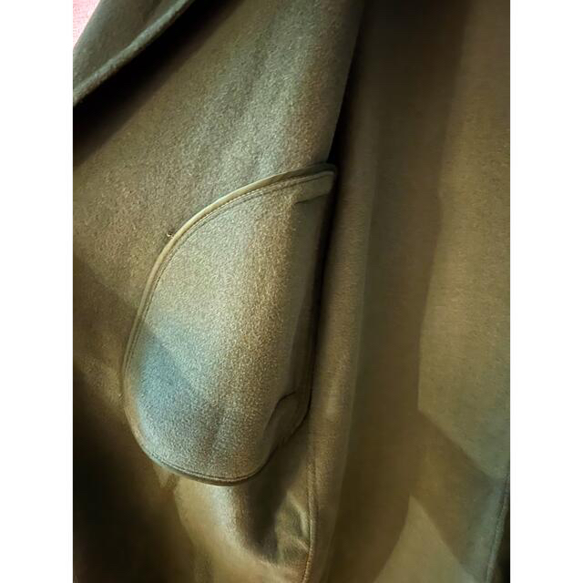 ZARA(ザラ)のZARA GREEN LONG COAT レディースのジャケット/アウター(ロングコート)の商品写真