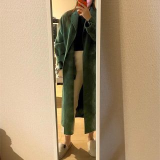 ザラ(ZARA)のZARA GREEN LONG COAT(ロングコート)