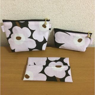 ☆お買い得3点セット‼︎ハンドメイド マリメッコ ポーチ☆(ポーチ)