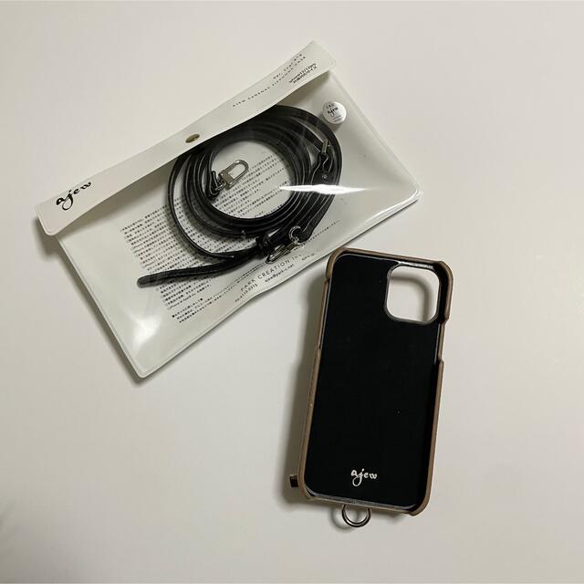 ajew エジュー  iPhone12iPhone12proケース　ブラウン スマホ/家電/カメラのスマホアクセサリー(iPhoneケース)の商品写真