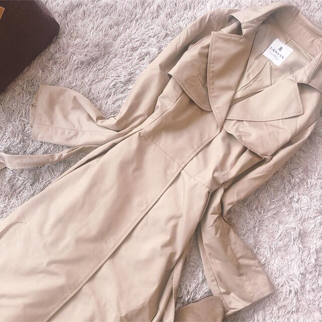 LANVIN en Bleu - 極美品 LANVIN en Bleu トレンチコート スプリング