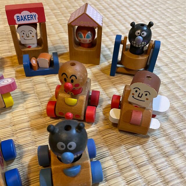 アンパンマン(アンパンマン)のアンパンマン 木製おもちゃ 人形セット おままごとセット 積み木 キッズ/ベビー/マタニティのおもちゃ(積み木/ブロック)の商品写真