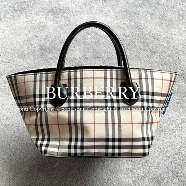 BURBERRYバーバリー ブルーレーベル ノバチェック柄ナイロン ミニ バッグ | フリマアプリ ラクマ