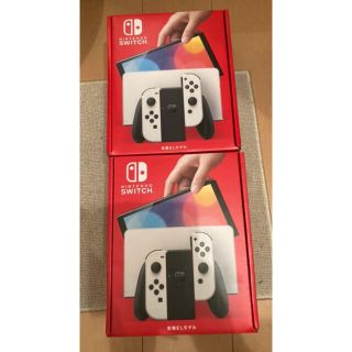 ニンテンドースイッチ(Nintendo Switch)の新品未開封　ニンテンドースイッチ 本体 有機ELモデル ホワイト　2台(家庭用ゲーム機本体)