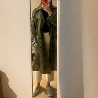 ザラ(ZARA)のZARA KHAKI WATER REPELLENT TRENCH COAT (トレンチコート)