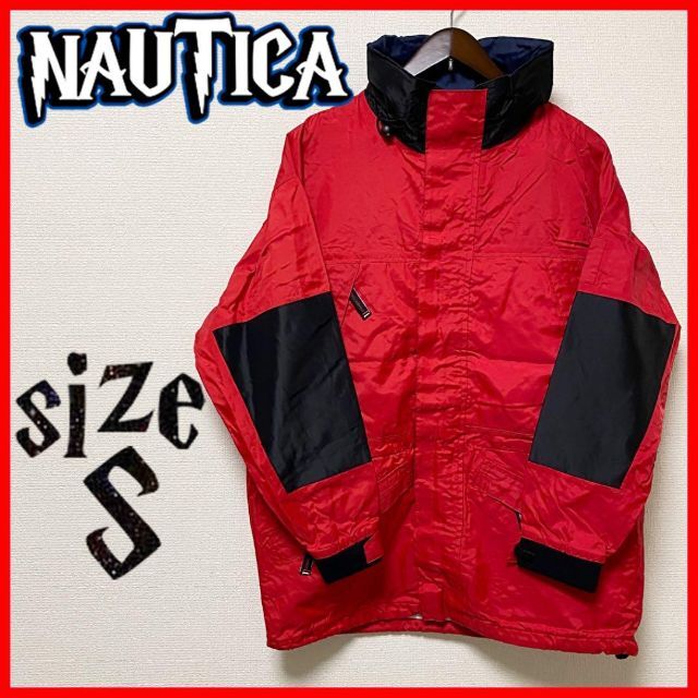 NAUTICA ノーティカ ナイロン ジャケット オーバーサイズ レッド S