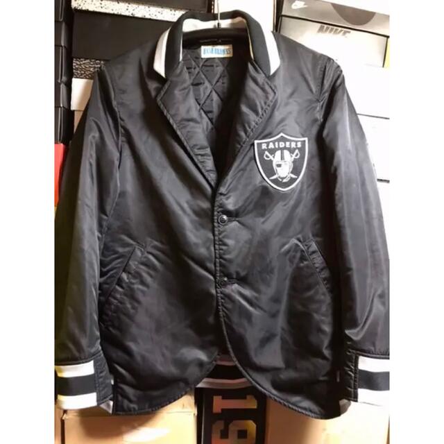 NIKE(ナイキ)のNFL raiders テーラード サテンジャケット スタジャン N.W.A メンズのジャケット/アウター(スタジャン)の商品写真