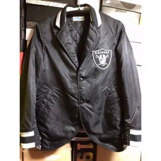 ナイキ(NIKE)のNFL raiders テーラード サテンジャケット スタジャン N.W.A(スタジャン)