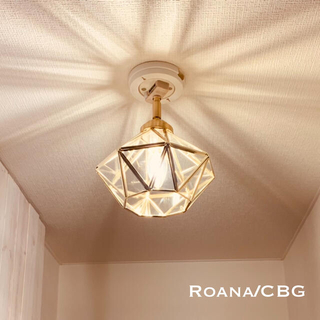 天井照明 Roana/CBG ロアナ シーリングライト ブラスゴールド 照明器具(天井照明)