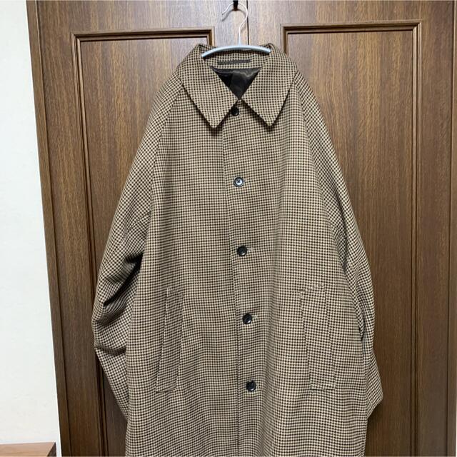 GU(ジーユー)のガンクラブチェックビッグコート メンズのジャケット/アウター(ステンカラーコート)の商品写真