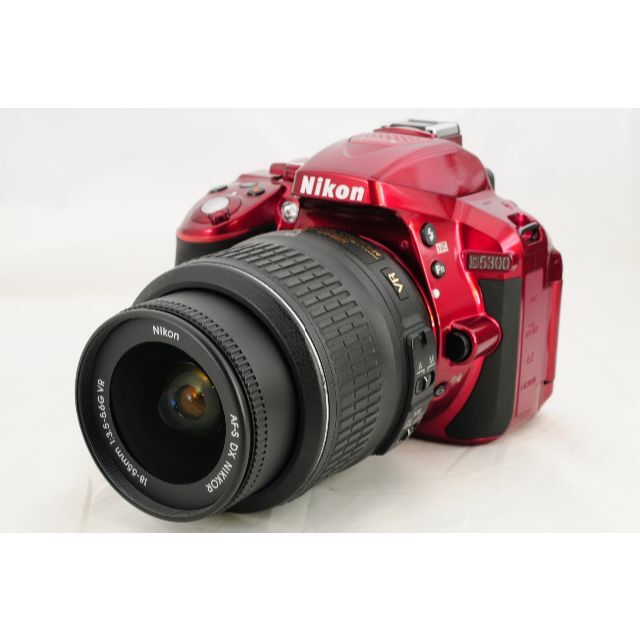 【Wifi機能】Nikon ニコン D5300 レッド 18-55 オマケ満載
