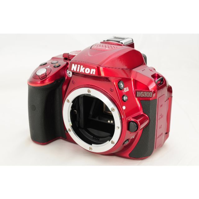 【Wifi機能】Nikon ニコン D5300 レッド 18-55 オマケ満載