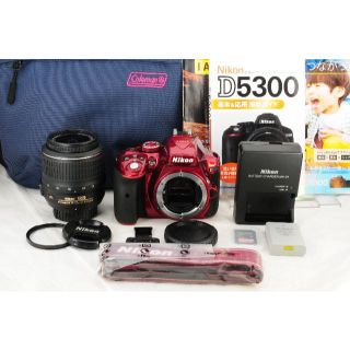 ニコン(Nikon)の【Wifi機能】Nikon ニコン D5300 レッド 18-55 オマケ満載(デジタル一眼)