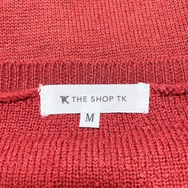 THE SHOP TK(ザショップティーケー)の美品　THE SHOP TK ニット　セーター　カットソー　赤　レッド　長袖　M レディースのトップス(ニット/セーター)の商品写真