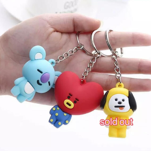 ★BT21★ キーホルダー キーリング ストラップ BTS バンタン 防弾少年団 レディースのファッション小物(キーホルダー)の商品写真