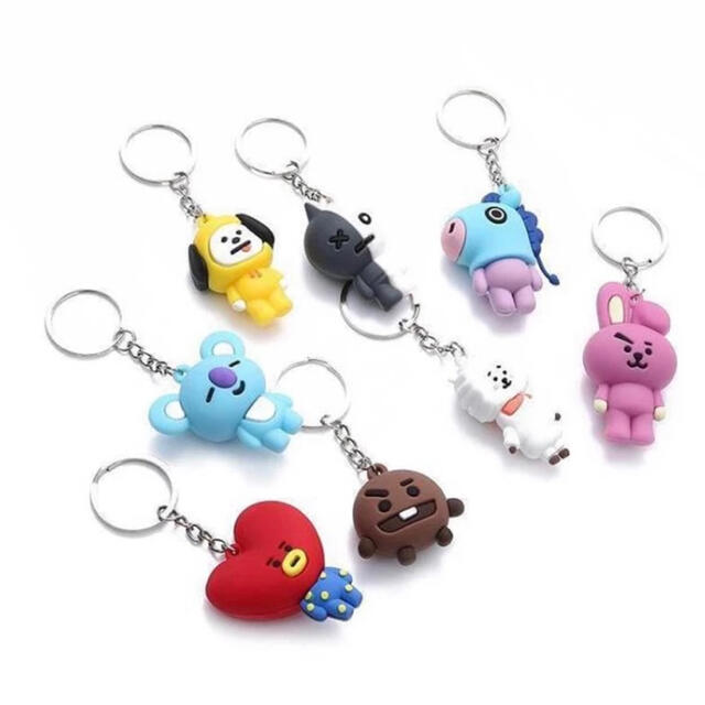 ★BT21★ キーホルダー キーリング ストラップ BTS バンタン 防弾少年団 レディースのファッション小物(キーホルダー)の商品写真