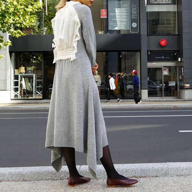 Sacai 19AW Wool Jersey Dress ワンピース ブラック