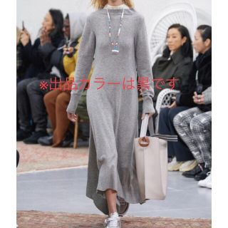 サカイ(sacai)のSacai 19AW Wool Jersey Dress ワンピース ブラック(ロングワンピース/マキシワンピース)