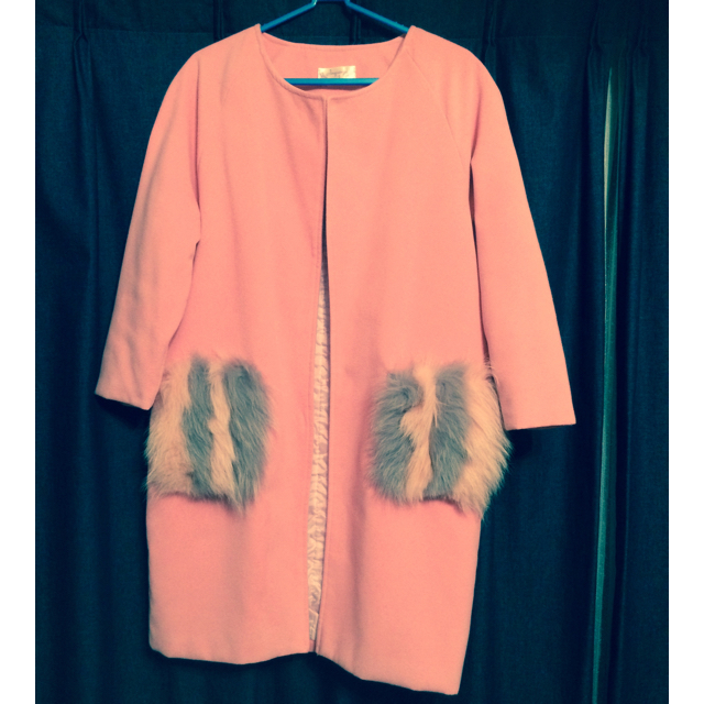 dholic(ディーホリック)のファーポケットコート レディースのジャケット/アウター(ロングコート)の商品写真