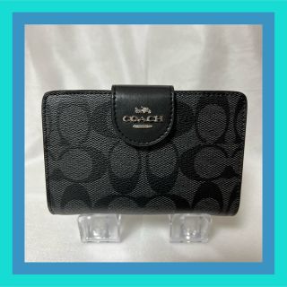 コーチ(COACH) シグネチャー 折り財布(メンズ)（ゴールド/金色系）の