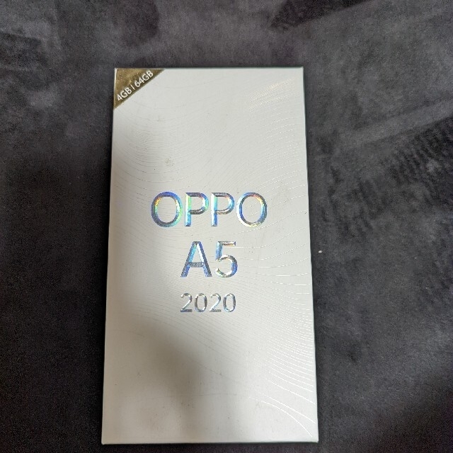 【SIMフリー】OPPO A5 2020 ブルー  CPH1943【白ロム】スマホ家電カメラ