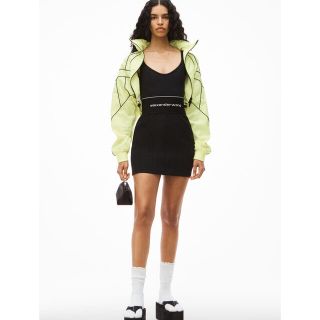 アレキサンダーワン(Alexander Wang)のalexanderwang ロゴ エラスティック ドレス(ミニワンピース)