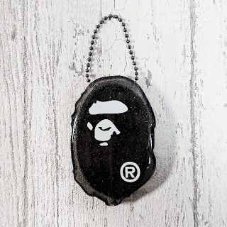 アベイシングエイプ(A BATHING APE)のA BATHING APE ラバーコインケース ブラック(コインケース/小銭入れ)