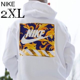 ナイキ(NIKE)の新品 NIKE ナイキ NSW 裏起毛 プルオーバー パーカー 白 2XL(パーカー)