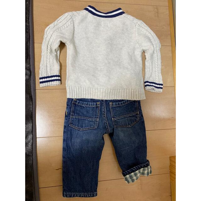 GAP(ギャップ)の上下セット キッズ/ベビー/マタニティのベビー服(~85cm)(ニット/セーター)の商品写真