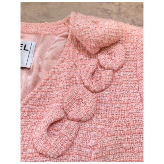 CHANEL - CHANEL ぷくぷく立体COCOロゴ♡ ピンクツイード CHANEL - CHANEL ぷくぷく立体COCOロゴ♡ ピンクツイード