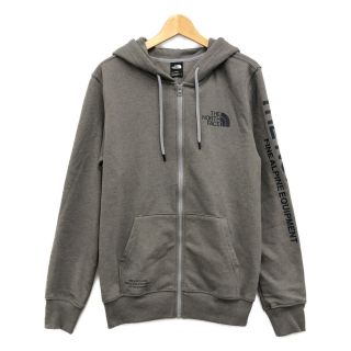 ザノースフェイス(THE NORTH FACE)のザノースフェイス ジップアップパーカー グレー メンズ M(パーカー)